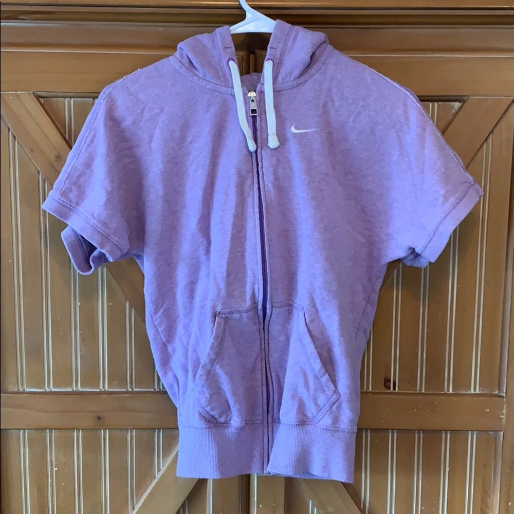 Nike Short-Sleeve Zip-Up Hoodie